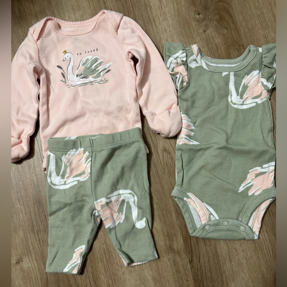 “So Loved” Newborn Carters outfit with long and short sleeve